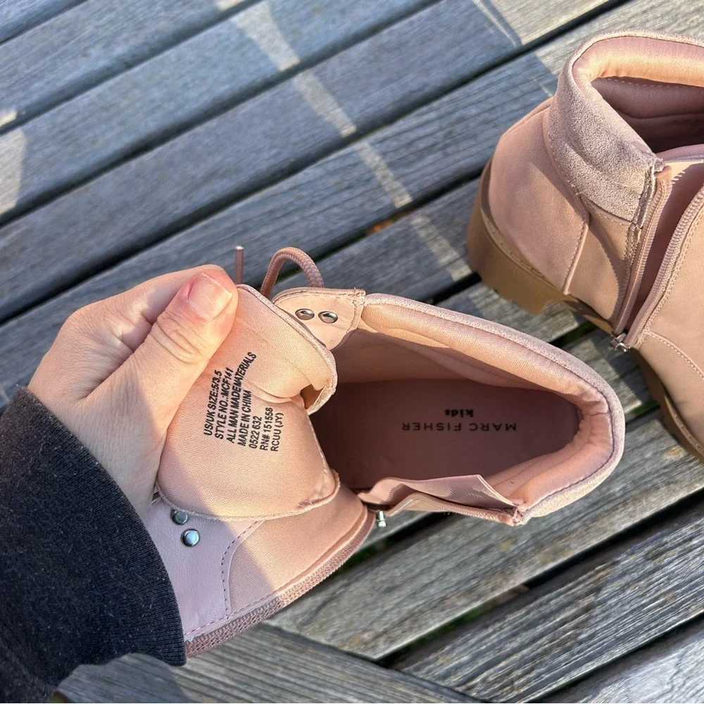 Marc fisher Little Girls Block Heel Ankle Booties size‎ 5 nwot